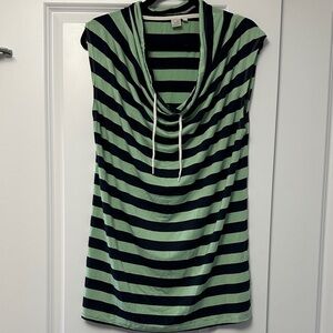 Twik Green and Black Striped Tank Top